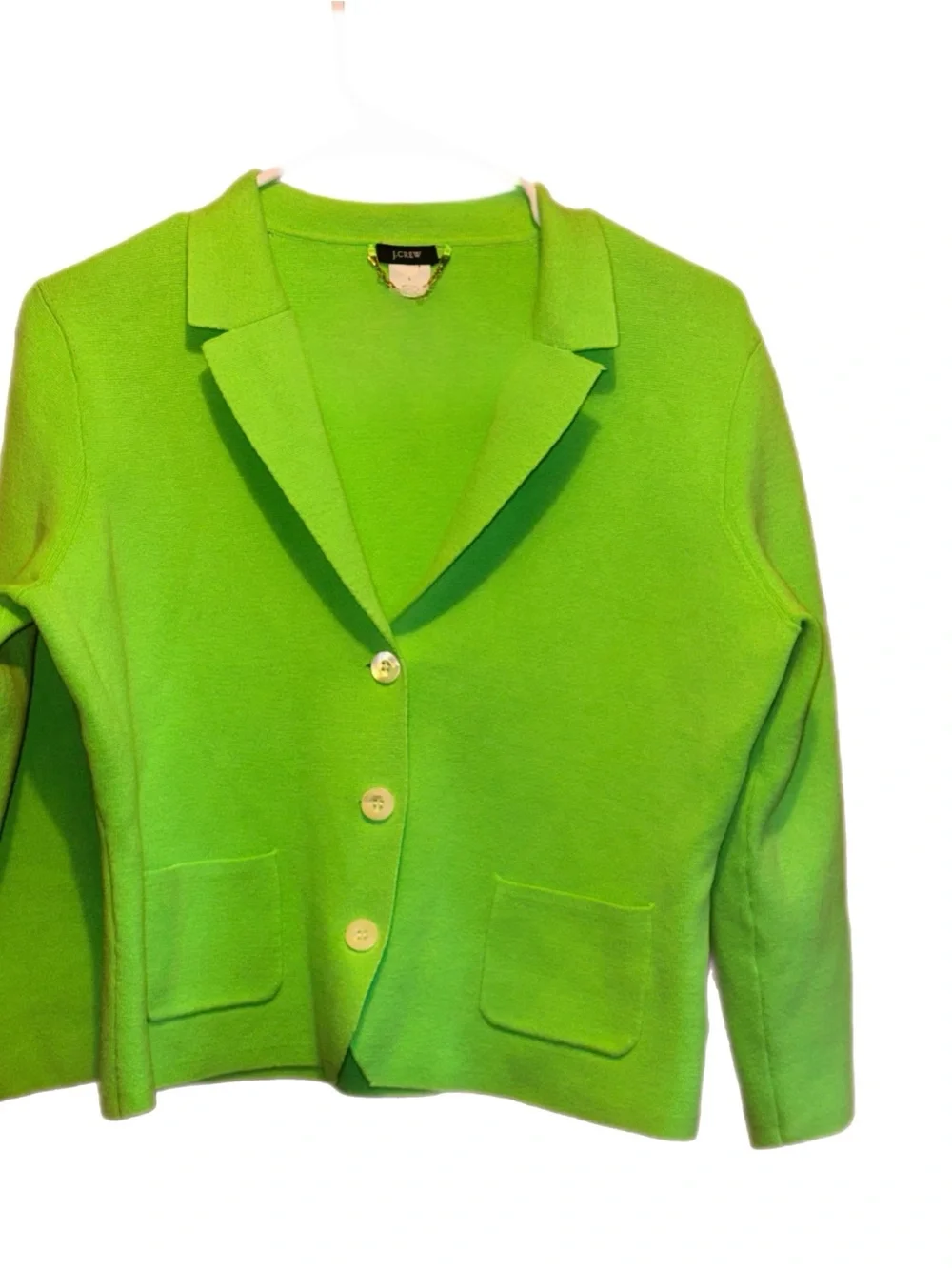 J. Crew Bright Lime Blazer